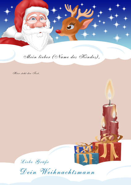 Brief Vom Weihnachtsmann Briefdesigns